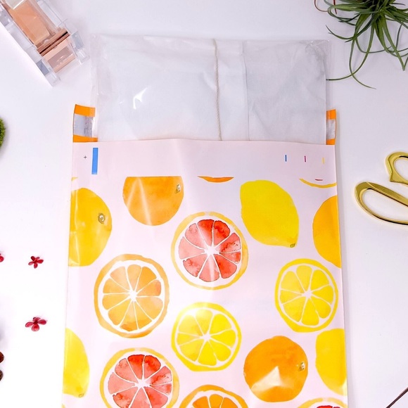 25 10X13 Citrus Poly Mailers CLEARANCE - Picture 7 of 10